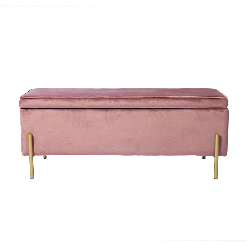Everly Quinn Upholstered Flip Top Storage Bench & Reviews Wayfair